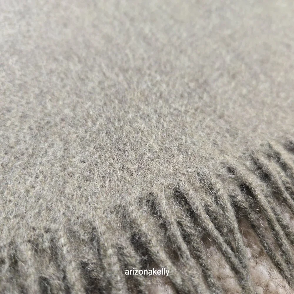 NWOT Cashmere Scarf Olive Green
